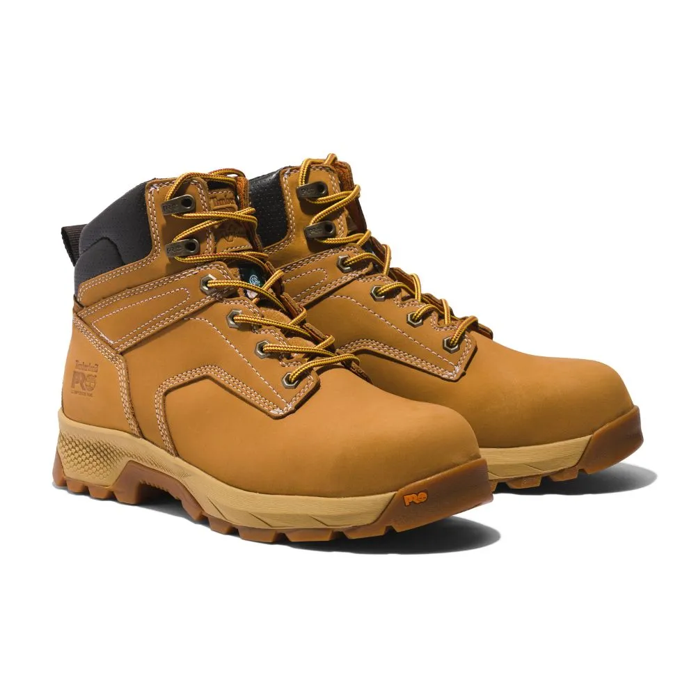 Timberland PRO Titan EV Men's 6" Waterproof Composite Toe Work Boot TB0A5X5B231 - Wheat