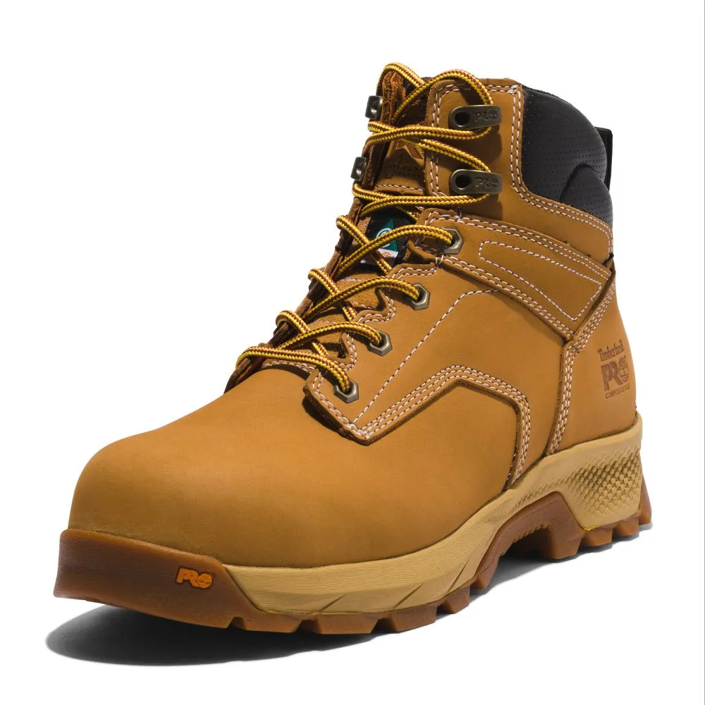 Timberland PRO Titan EV Men's 6" Waterproof Composite Toe Work Boot TB0A5X5B231 - Wheat