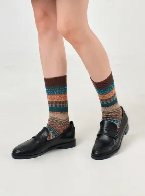 Vintage Striped Socks OF405