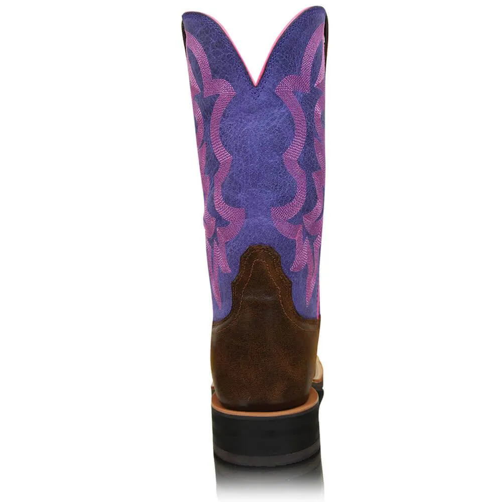 Women's Twisted X Ruff Stock Brown and Purple Western Boot's