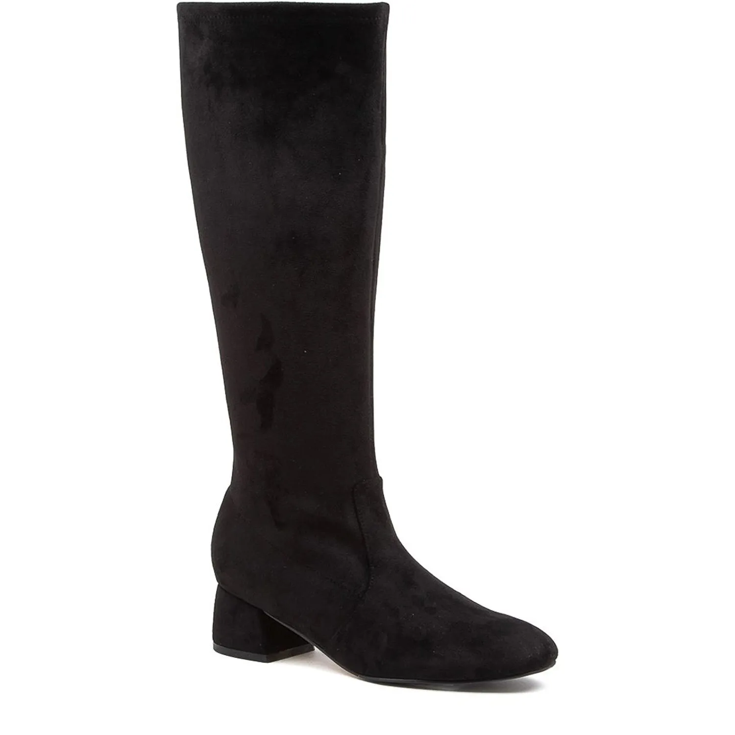 ZURY W - BLACK STRETCH MICROSUEDE