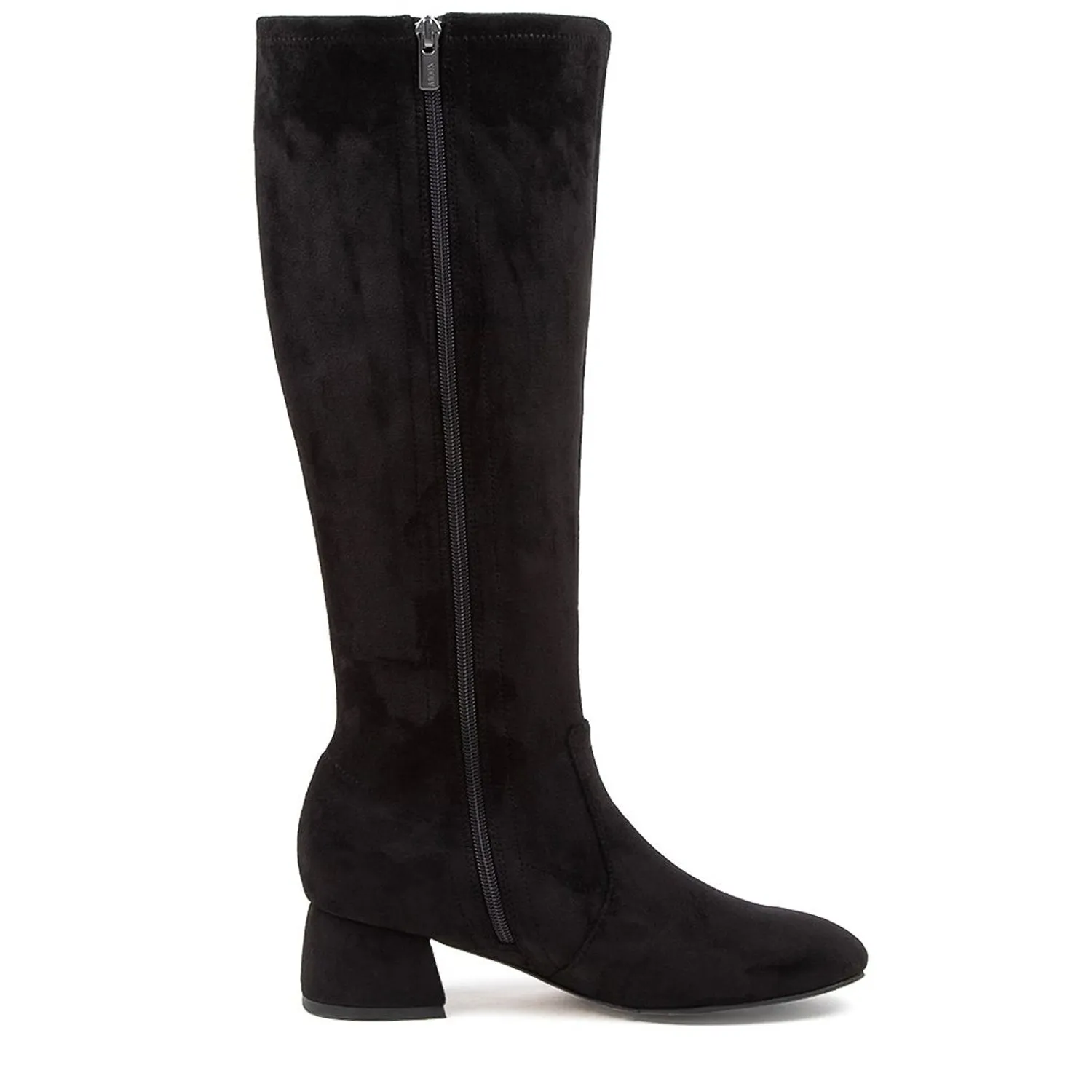 ZURY W - BLACK STRETCH MICROSUEDE